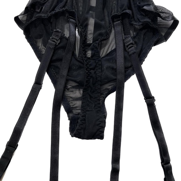 RARE 80S VTG VS ROSE BUSTIER BODYSUIT + GARTER - Picture 5 of 8